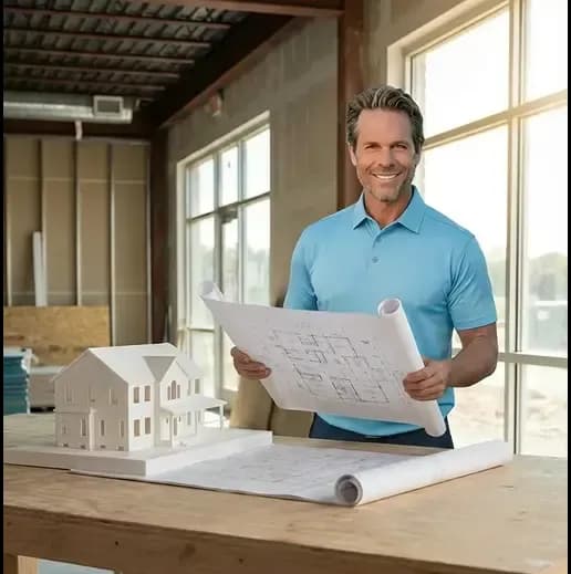 TrustPatrick vetted contractor reviewing project plans